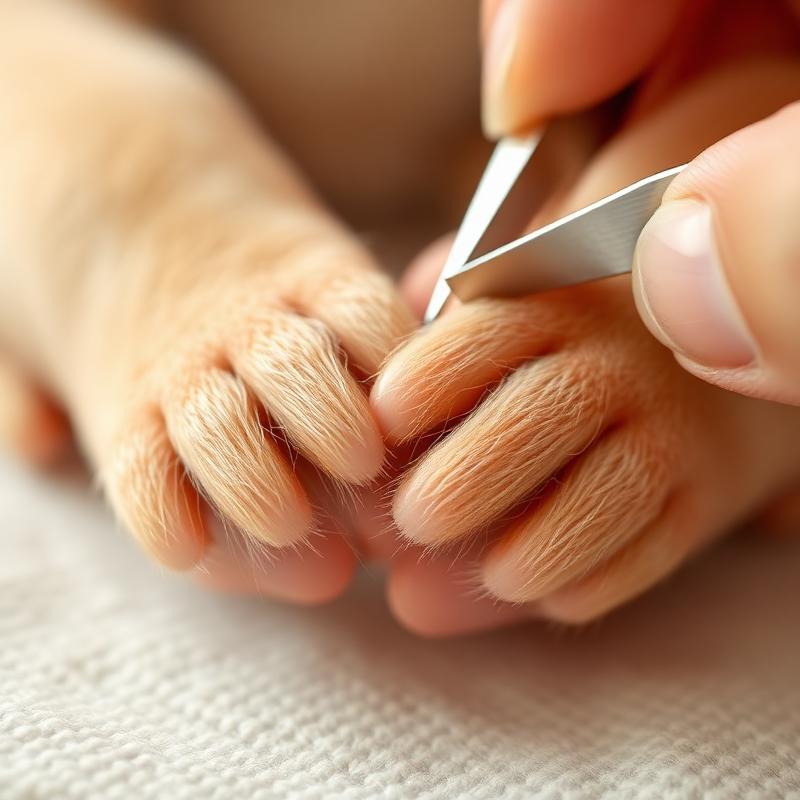 Gentle paw nail trim